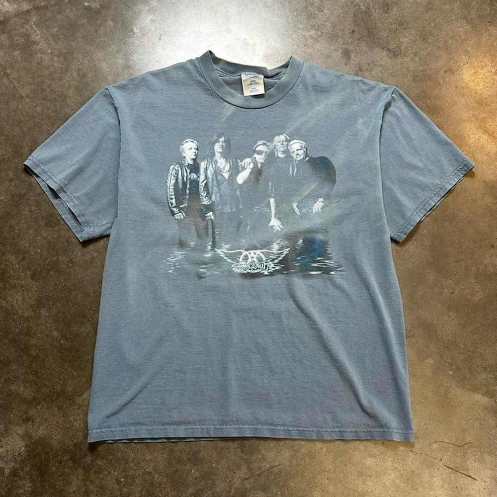 Vintage 2001 Aerosmith Just Push Play Band T- Shirt